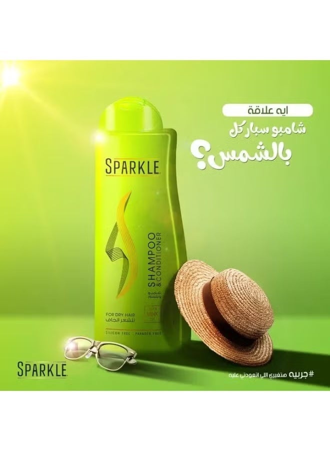 سباركل شامبو وبلسم سباركل بزيت المنك للشعر الجاف 600 مل - Image 4