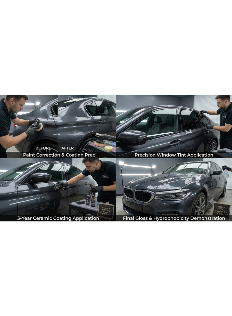 SONAX Ultimate Protection: Ceramic Coating + Full Window Tint | 3 year warranty - Image 3
