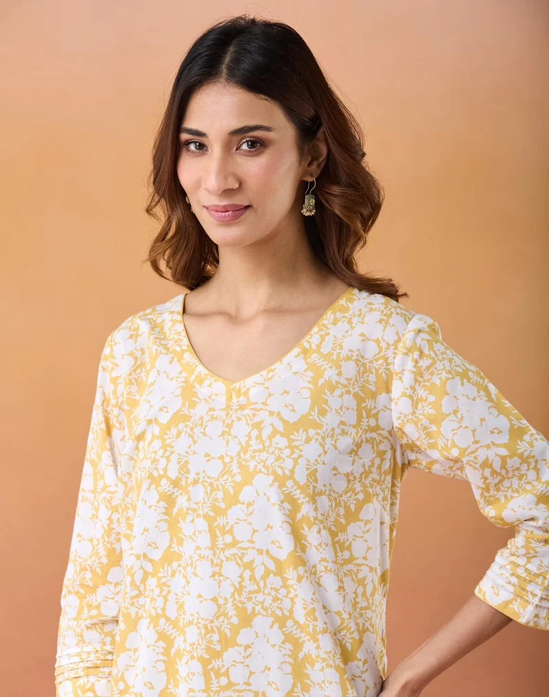Fabindia Printed Pant & Kurta Set