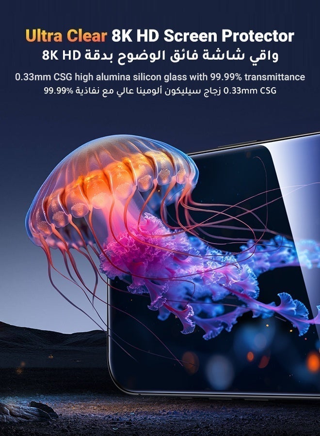 Ugreen iPhone 16 Pro Max 2Pack Screen Protector, 1 Pack Camera Lens Protector and 1*MagSafe Magnetic Case Upgraded Delay Yellowing, Installation Frame, Case Friendly 9H Tempered Glass Scratch-Resistant - Image 5