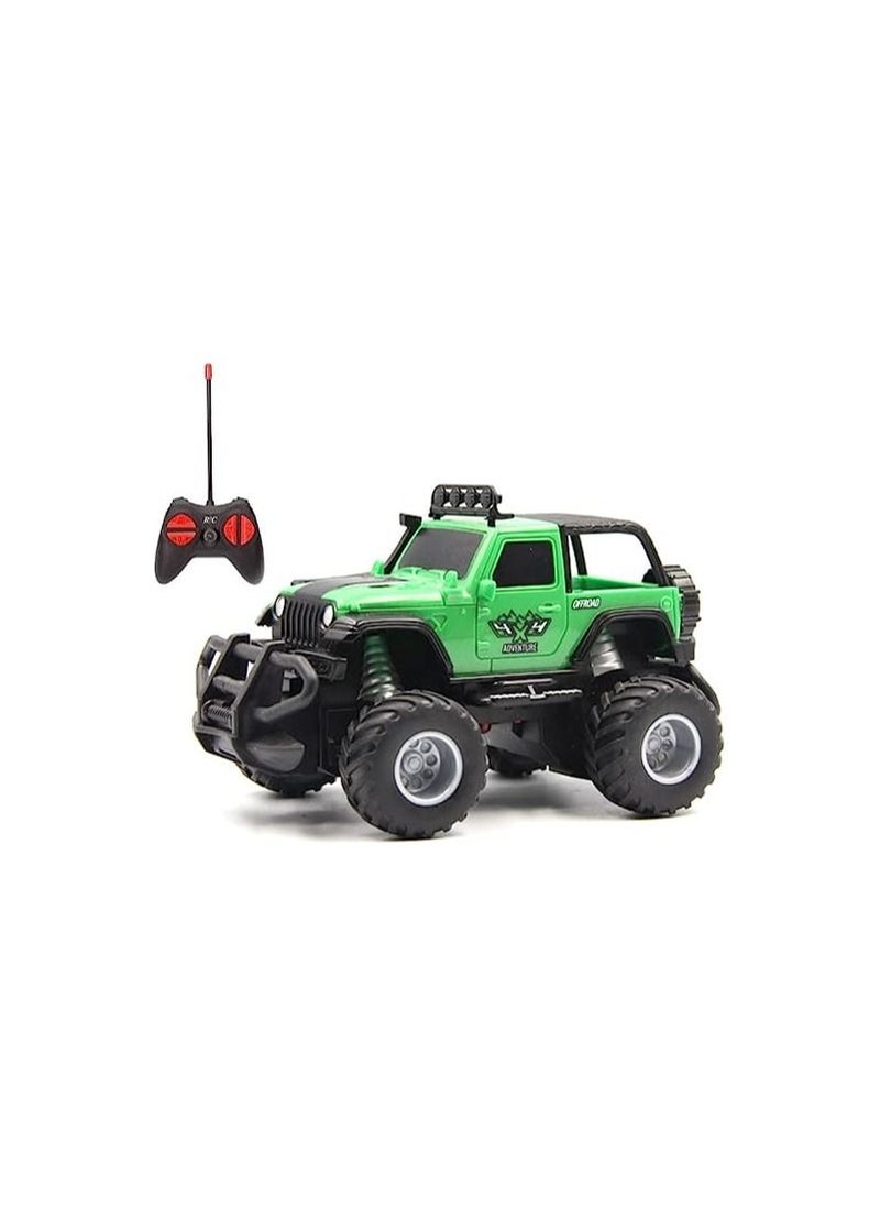 Swift 1:43 Scale RC Car Mini Remote Control Car Led Light High Speed Off-Road Jeep 2.4Ghz Fast Vehicle Hobby Toys for Boys Kids Gift Green  - Image 1