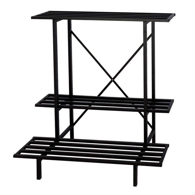 Zhongma 3 Tier Plant Stand SpaceSaving Heavy Duty Plant Holder for Balcony Home Garden Metal Sturdy Plant Stand for Indoor and Outdoor