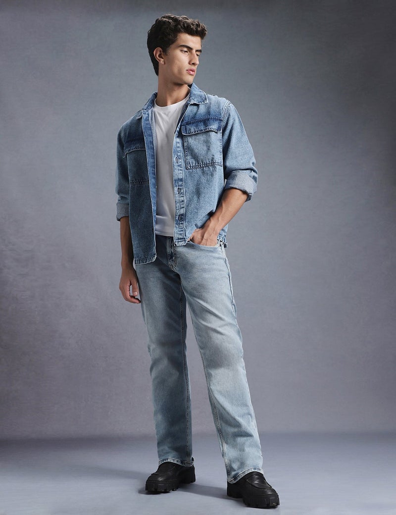 inkd شاكيت بأكمام كاملة للرجال (جاكيت) - 100٪ قطن | القياس العادي | قمصان للرجال | جاكيت للرجال - Image 3