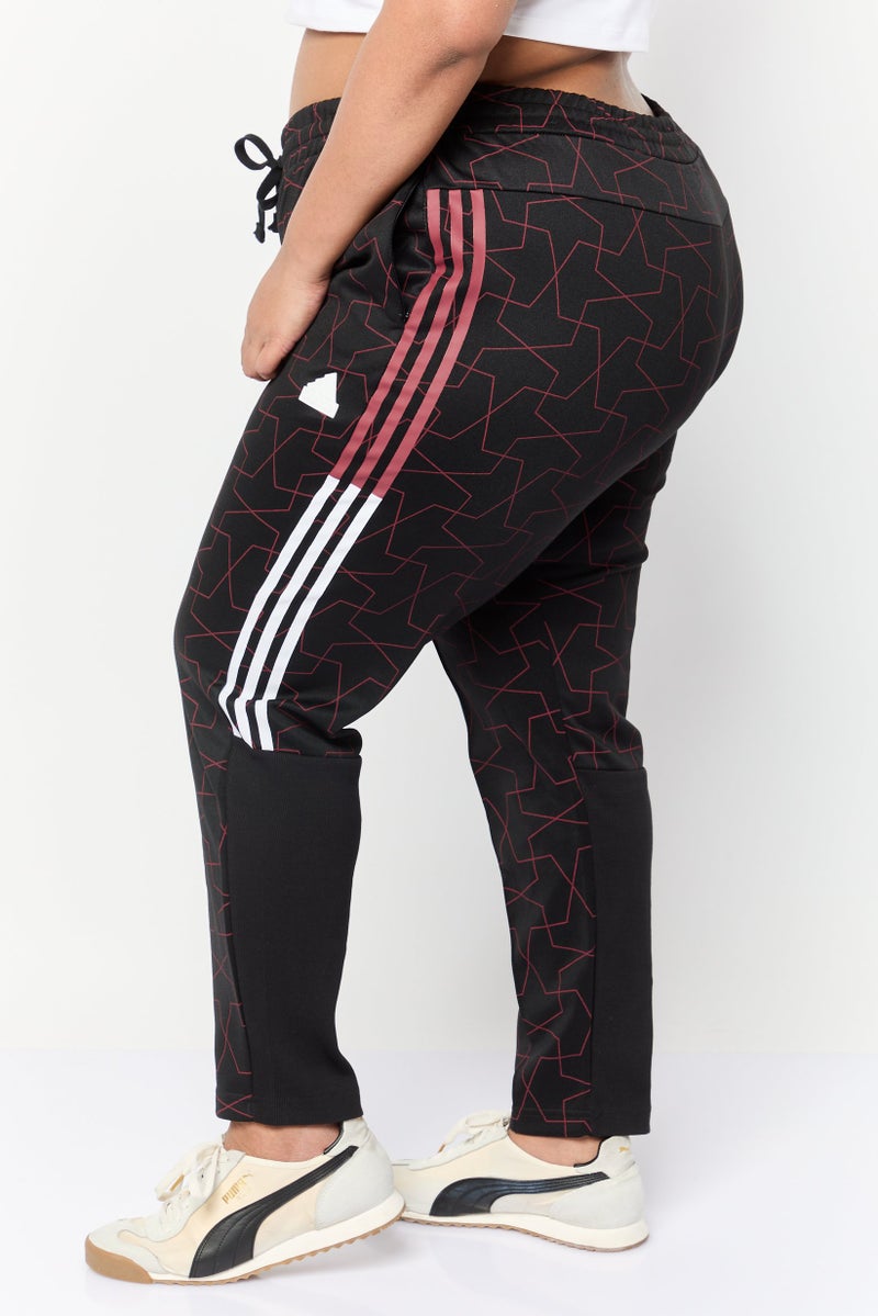Adidas سروال رياضي نسائي بقصة عادية، أسود - Image 3