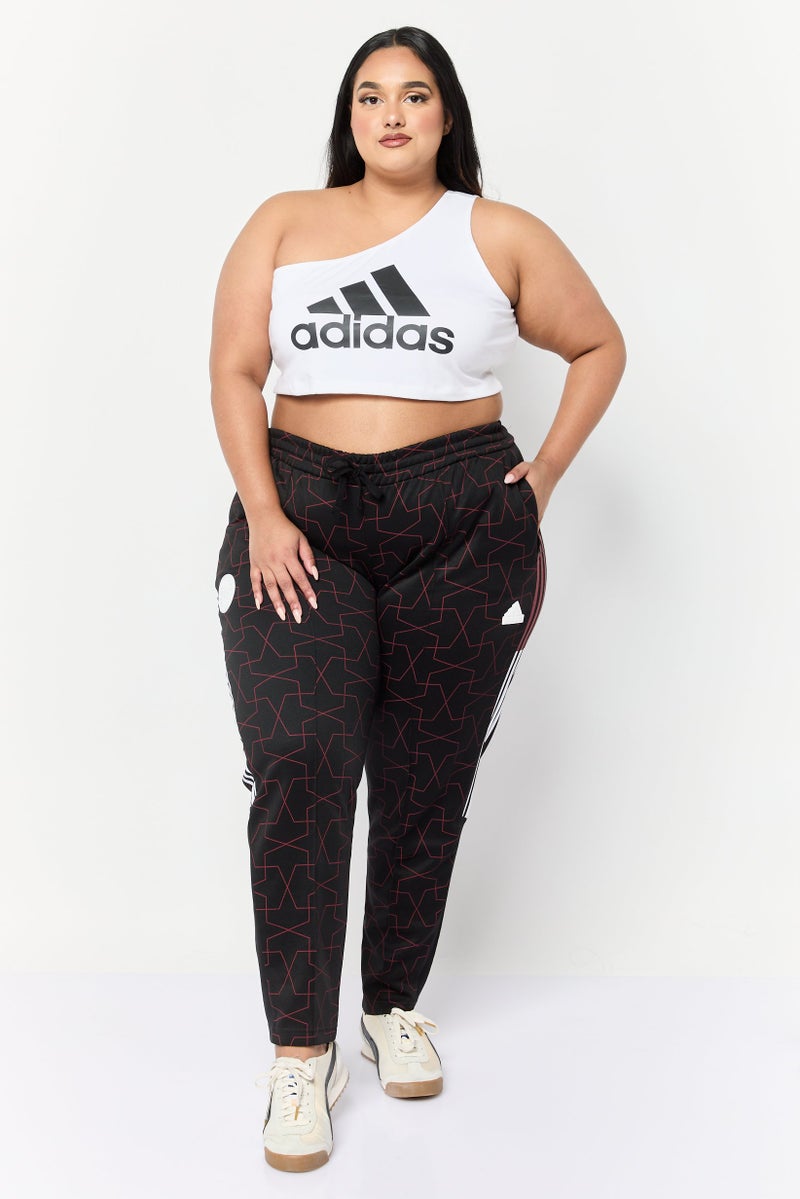Adidas سروال رياضي نسائي بقصة عادية، أسود - Image 4