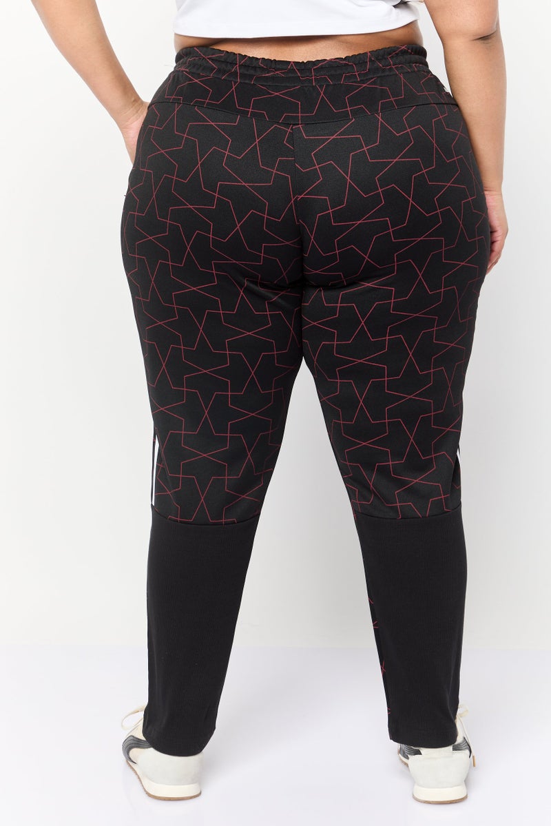 Adidas سروال رياضي نسائي بقصة عادية، أسود - Image 2
