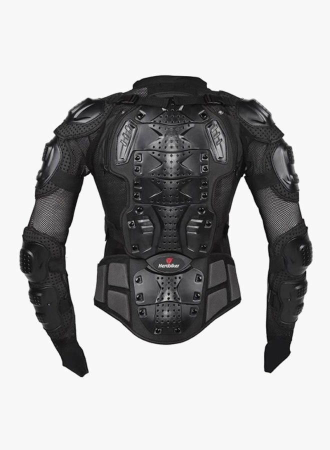 Generic New Motocross Jacket Men Armor Armour Protective Rider Gear Motorcycle Wear-Resistant Anti-Drop Bicycle Racing Protector Riding Breathable Clothing Motorbike Moto Body Protection MC101 (Black) - Image 2