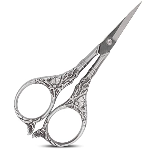 BIHRTC Embroidery Sewing Scissors Stainless Steel for Cross Stitch Cutting Threading Needlework Handcraft Craft Art Work DIY Tool - Image 1