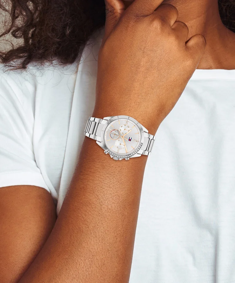 تومي هيلفيغر Kennedy Steel Strap Analog Watch