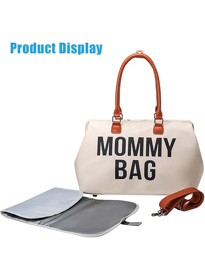 إيروريكس حقيبة حفاضات وحقيبة حمل وحقائب للأمهات للمستشفى وحقيبة سفر عملية لحفاضات الأطفال الكبيرة للأم الحامل - Image 3