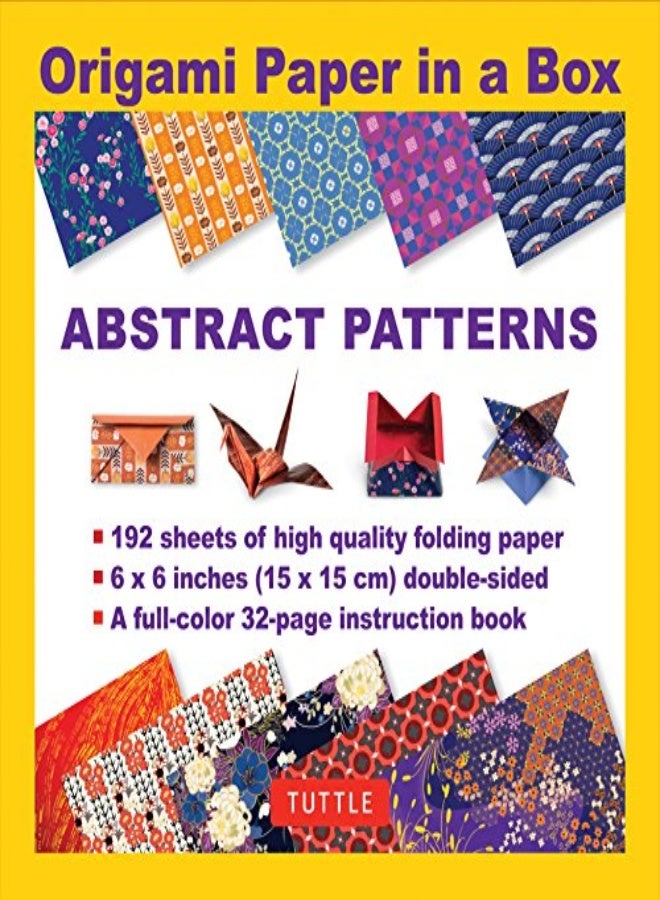 ORIGAMI PAPER IN A BOX ABSTRACT PATTERNS 