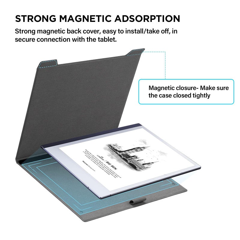 Ayotu Case for Remarkable 2 Paper Tablet 10.3" 2020 Released, Premium PU Leather Cover with Bulit-in Magnet, Book Folio Design with Pen Holder (Exclusive Templates Provided) - Image 3