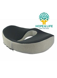 Hope And Life Memory Foam Seat Cushion for Coccyx and Hemorrhoid Pain Relief, Easy to Carry, Anti-Slip, and Rebound to Original Shape  - Image 3