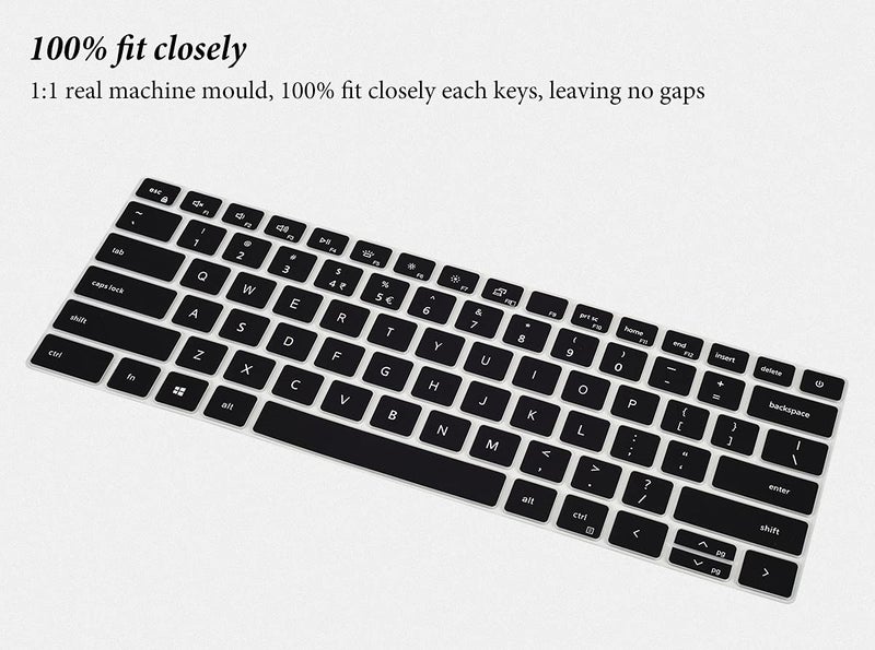CASEDAO Keyboard Cover for 14" Dell Inspiron 14 5410 5418 5420 5425 5430 7415 7420 7425 7430 7435,Dell Latitude 14 3320 3420/Inspiron 16 5635 5630 5620 5625 7635 7630 7620 16"/Inspiron 13 5310 5320 Skin-Black - Image 3
