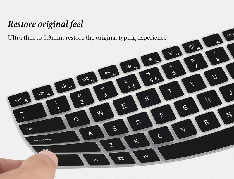 CASEDAO Keyboard Cover for 14" Dell Inspiron 14 5410 5418 5420 5425 5430 7415 7420 7425 7430 7435,Dell Latitude 14 3320 3420/Inspiron 16 5635 5630 5620 5625 7635 7630 7620 16"/Inspiron 13 5310 5320 Skin-Black - Image 5