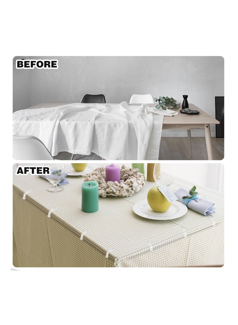 Y&D 48Pcs Table Cloth Holder Clips, Plastic Tablecloth Clips for Outdoor Picnic Tables, Clear Tablecloth, Skirt Clip Cover to Hold Down Party Events - Image 5