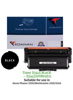 KOANAN Toner X3345 BLACK  - X3345/106R03621  - Image 1