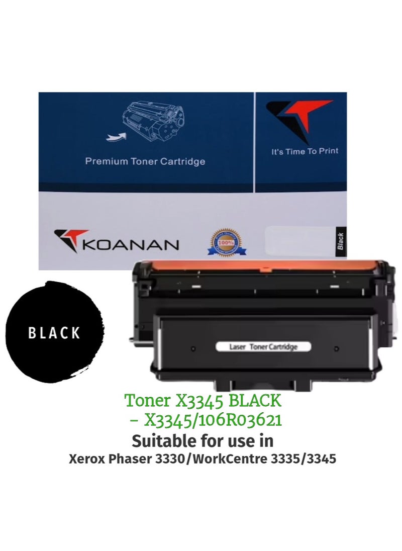 KOANAN Toner X3345 BLACK  - X3345/106R03621  - Image 1