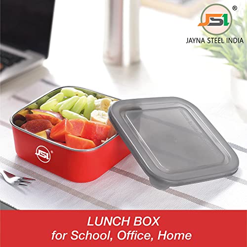 JSI Stainless Steel Fridge Storage Containers with Airtight Lids - Pack of 3 Pcs, 600 ML - Microwave Safe Lunch Box Containers for Office Home Kitchen - 100% Food Safe - Image 5
