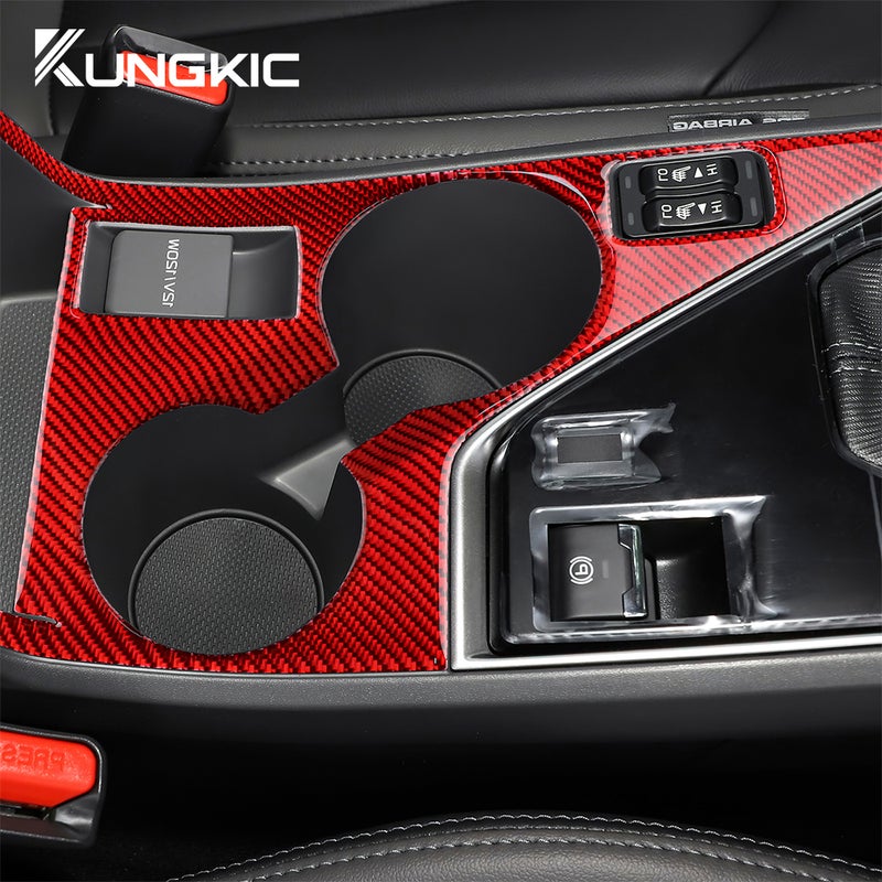 Real Soft Carbon Fiber Sticker for Subaru Crosstrek 2024 and Impreza 2024 Central Control Cup Panel Cover RHD LHD Interior Trim - Image 2