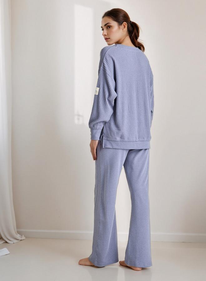 سبلاش فيڤ طقم بيجاما سويت شيرت وبنطلون بنقوش - Image 3