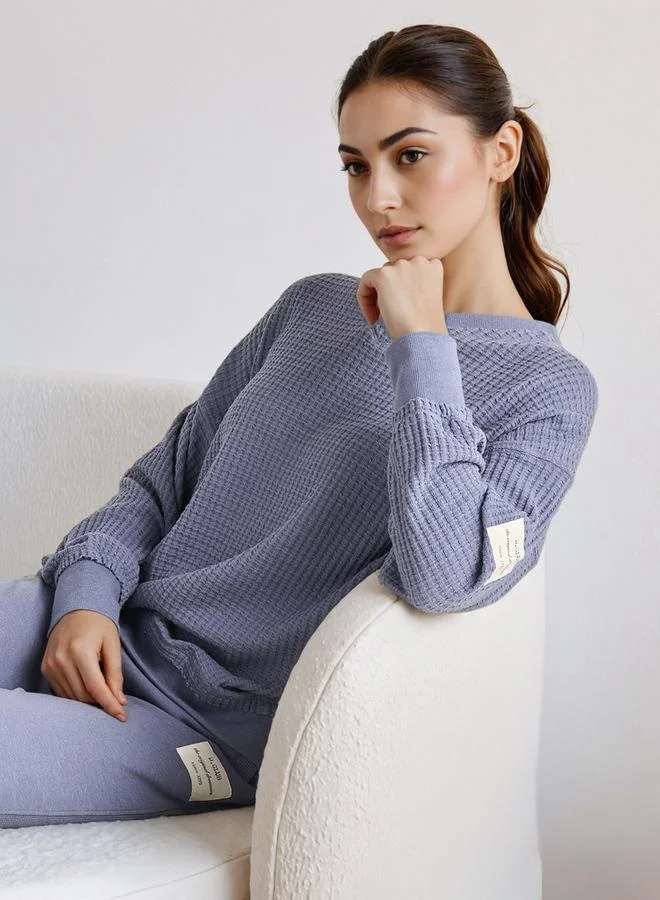 سبلاش فيڤ طقم بيجاما سويت شيرت وبنطلون بنقوش