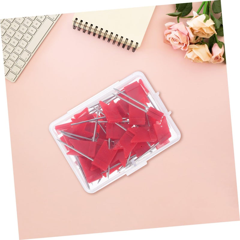 50 Plastic Marking Tacks for Cork Board Travel Maps Home Office School Distinctive Design - Image 5