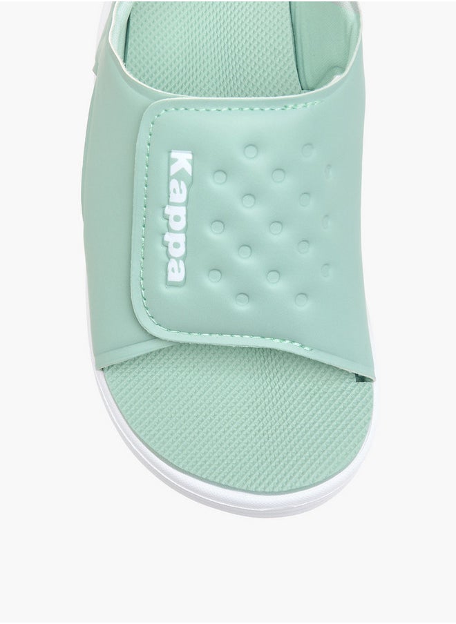 Kappa Girls' Logo Detail Sports Sandals with Hook and Loop Closure - 150685GJ  - Image 3