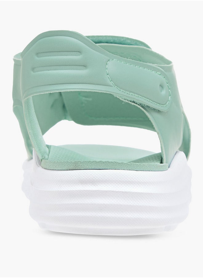 Kappa Girls' Logo Detail Sports Sandals with Hook and Loop Closure - 150685GJ  - Image 4