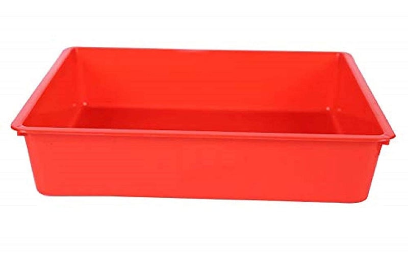 DIVHUK Unbreakable Multipurpose Plastic Big Tray - 40 x 28 x 8 cm (Multicolor - 1 pcs) - Image 4