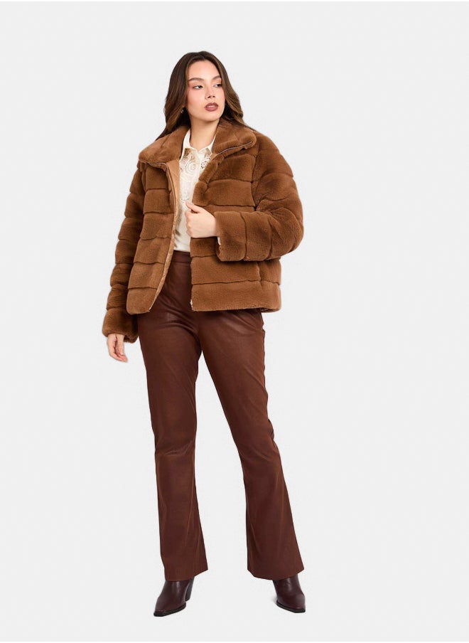 DALYDRESS - Women Regular Fit Jacket - Brown - Image 1