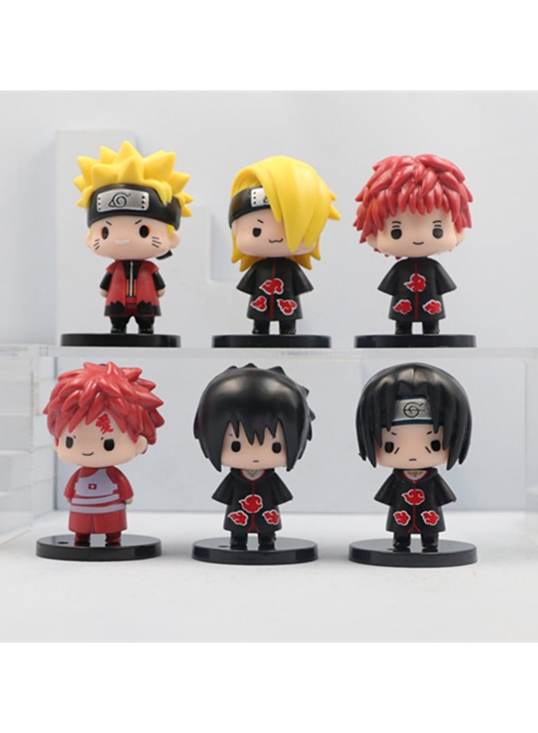 6 Q Version of the Beanie Eye Hokage Figure Naruto Kakashi Toy Cute Restoration Best Gift  - Image 1