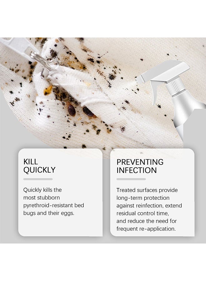 Jakehoe Bed Bugs Killer Spray 120ml, Kill Insects and Bugs, Repellent Flea Moth Bugs Bed Bugs, Natural Repellent Treatment with Non Stains and Greasy for Home, Office, Furniture, Luggage and Mattresses - Image 2