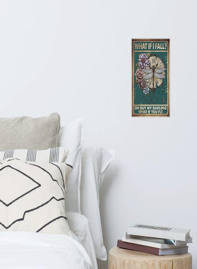 Bestylez Vintage Decor Poster What If I Fall Sign Gift for Women Teens Home Office Room Wall Decor (954) - Image 4