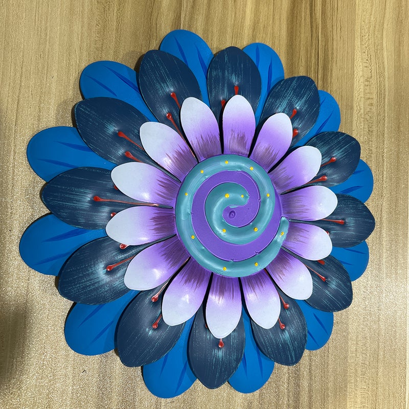 Sunflower Hanging Wall Decor Wall Art Decor Metal Wall Hanging Decorative Flower Pendant - Image 4