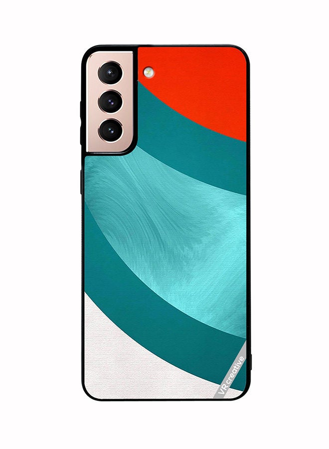 VR CREATIVE Protective Case Cover For Samsung Galaxy S21 5G Abstract Layers Design Multicolour - Image 1