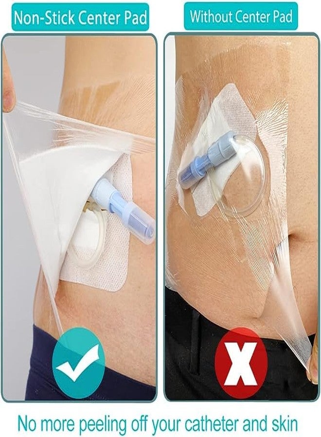 GoToHere 10"x12" Waterproof Shower Cover Incision Bandages for Large Wound with No Glue On The Center Adhesive Transparent Shower Protector Post Surgical Water Barrier Guard Pack of 7 - Image 5