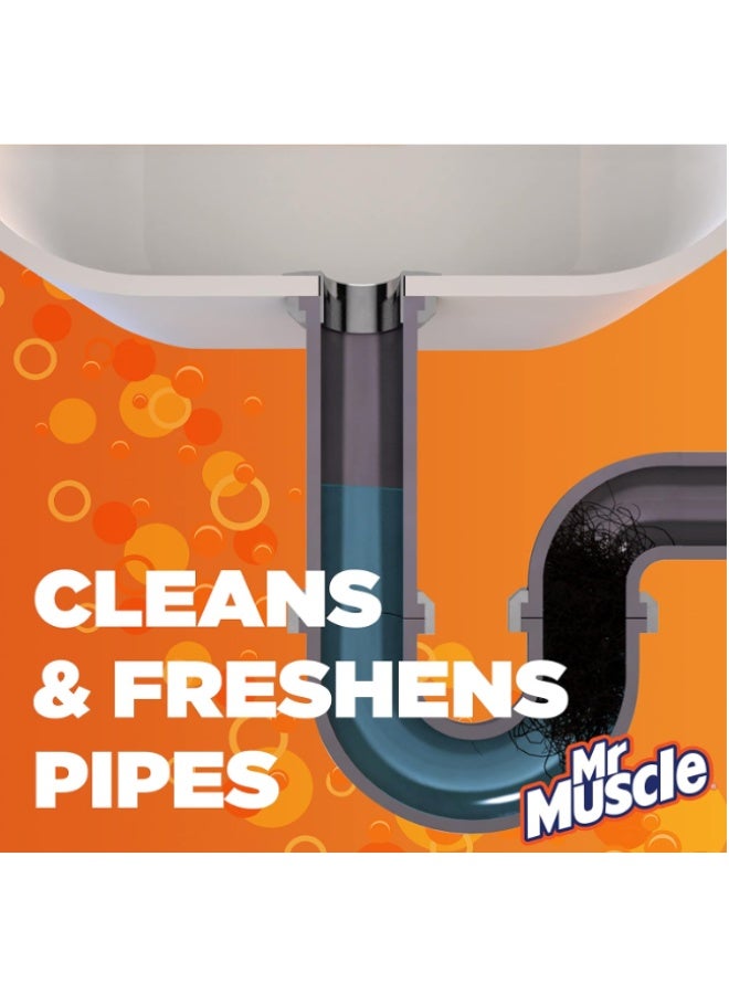 Mr Muscle Mr. Muscle Power Granules Drain Cleaner for Grease and Food Clogs, Works in 15 Minutes, 500 g (Pack of 2) - Image 3