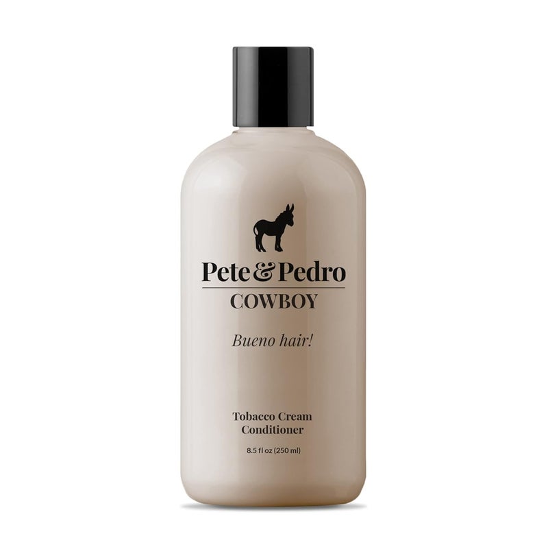 Pete & Pedro Pete  Pedro COWBOY  Tobacco Soft Cream Lightweight Conditioner for Men  Smells Incredible Hydrates Hair Without Weighing It Down  As Seen on Shark Tank 85 oz