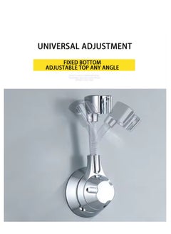 BLUE CORAL Suction Cup Shower Holder Adjustable Shower Head Holder Nozzle Handheld Holder Punch-Free Multi Angle Rotation Shower Bracket (White)  - Image 3