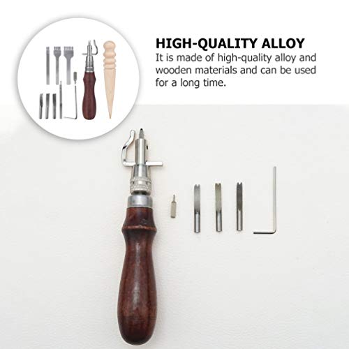 HEALLILY 1 Set Stitching Punch Sewing Craft Tool Leather Stitching Pouch Kit for Stitching Punching (assorted) - Image 2