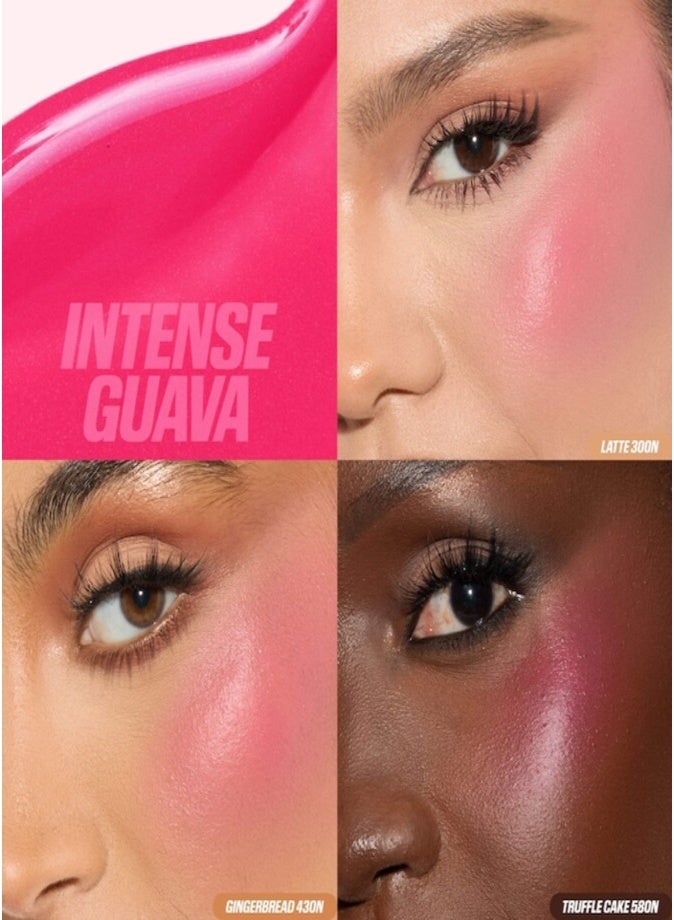 HUDA BB Huda Beauty Soft Glow Liquid Blush 4.5ml | Intense Guava Blush Filter Lightweight Formula - Image 3
