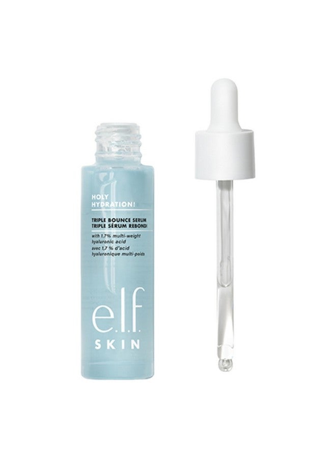 elf Skin Holy Hydration! Triple Bounce Serum, 1.7% Hyaluronic Acid Serum For Plump, Bouncy Skin, Great For Hydrating Dry Skin - Image 1