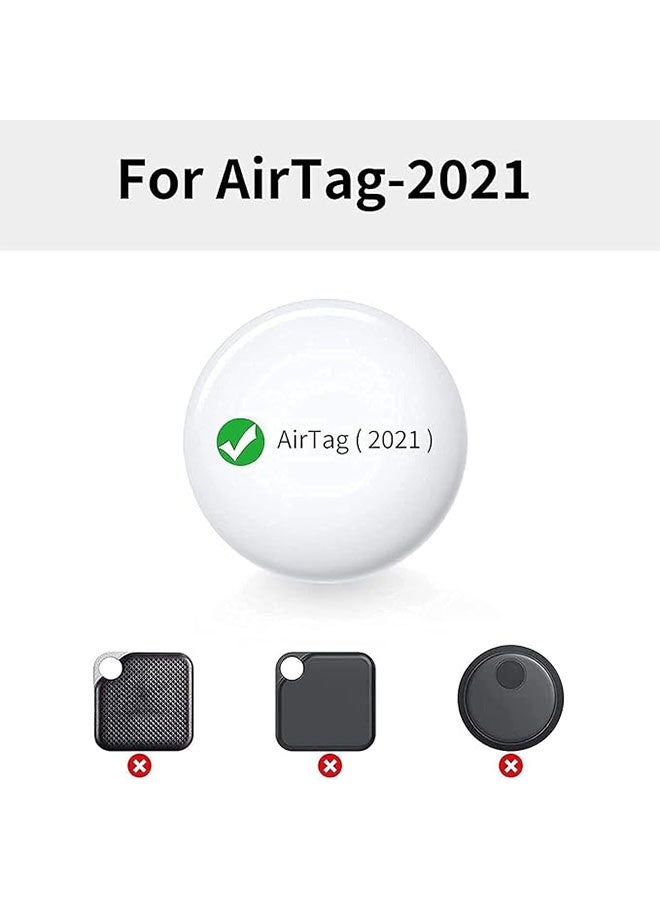 4 أجهزة كمبيوتر شخصية قضايا سلاسل المفاتيح الجلدية لـ Airtags ، أغطية واقية متعددة الألوان مع حلقة مفتاح Airtag ، متوافقة مع طوق كلب AirTag الجديد ، مفتاح القطة ، حقيبة اليد ، حقيبة الظهر ، الجذع ، الأسود / الأزرق / البني / الأحمر - Image 2