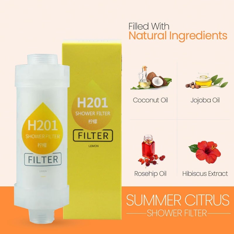 HIHIDAY Vitamin C shower filter, Filters Contaminants like Free Chlorine, shower filters to remove toxic chemicals, Easy Installation Filtered Shower Water for Healthier Skin & Hair (2, Rose + Cherry Blossom) - Image 4