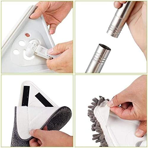 Whixant Mini Housekeeping Cleaning Microfiber Chenille ExtensionType Mop Little Helpers Dust MopToddler Pretend Playing Cleaning Mop - Image 4
