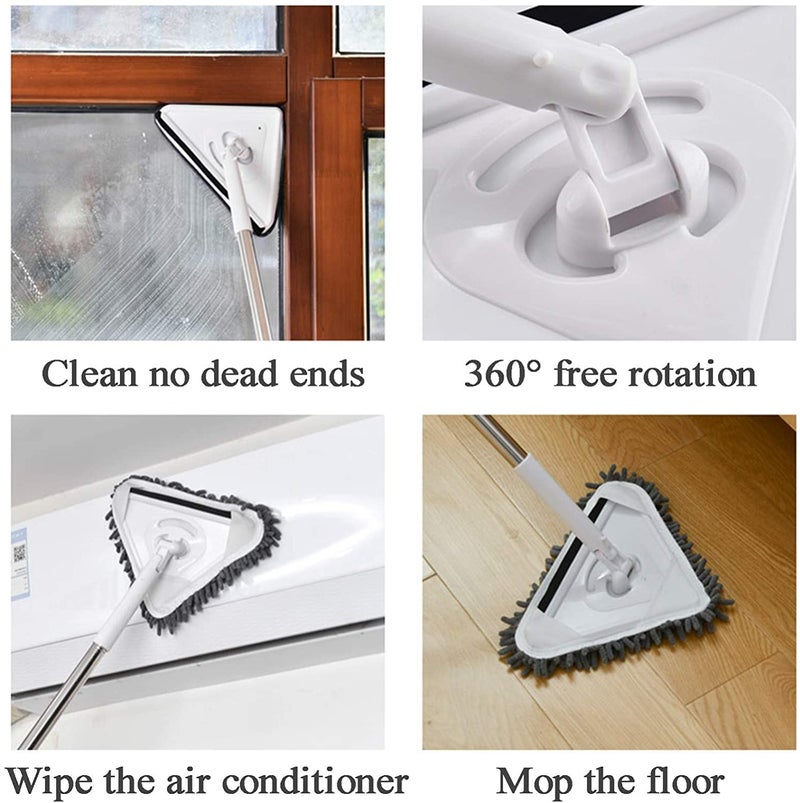 Whixant Mini Housekeeping Cleaning Microfiber Chenille ExtensionType Mop Little Helpers Dust MopToddler Pretend Playing Cleaning Mop - Image 2