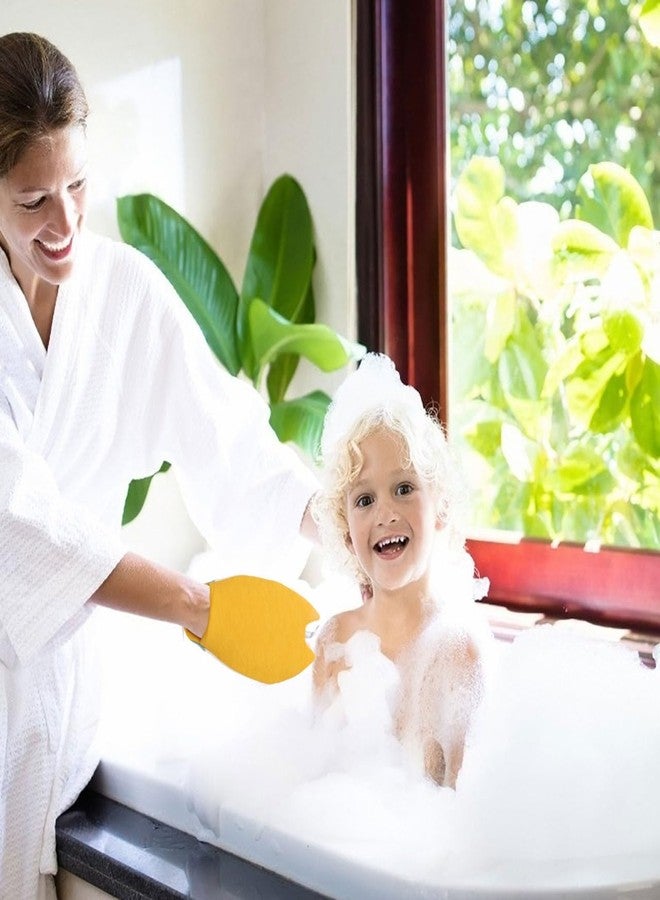 Healeved Bath Towels for Kids - Soft Cotton and Polyester Bath Mitts for Gentle Exfoliation Assorted Colors Ideal for Bathing Arms and Legs - Image 4