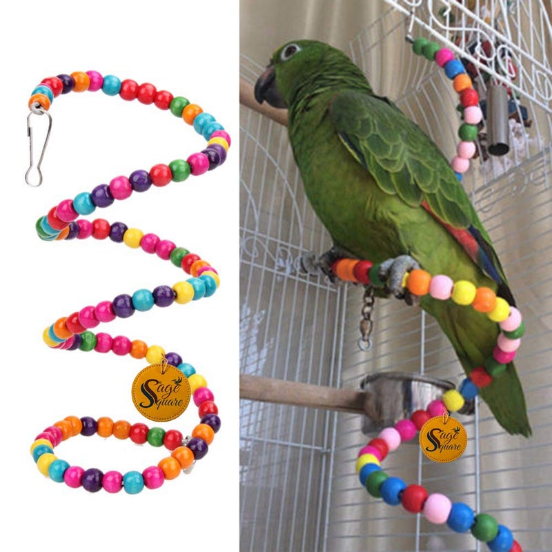 Sage Square إكسسوارات قفص الطيور المرحة (حلزوني - 150 سم) - Image 1