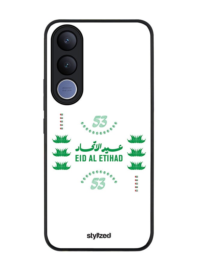 Stylizedd For vivo V70 FE Case,Slim fit Camera Protection, Shockproof Thin Phone cover  - Eid Al Etihad 53 National Day White - Image 1